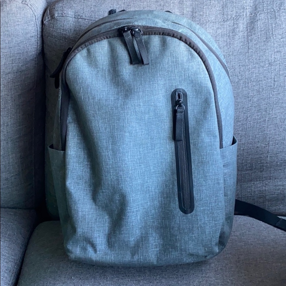 Everlane grey commuter backpack